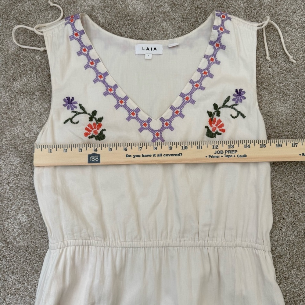 Anthropologie‎ Athena Embroidered Floral Maxi Dress Size Small Cottagecore - Picture 13 of 15